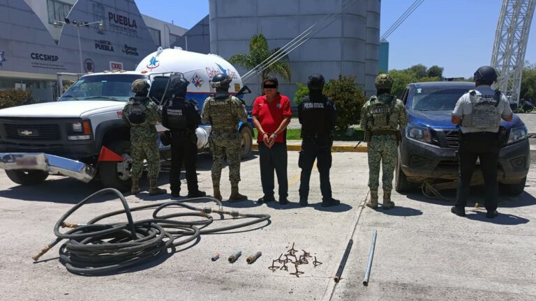 Detienen fuerzas de seguridad a hombre con gas de procedencia ilícita