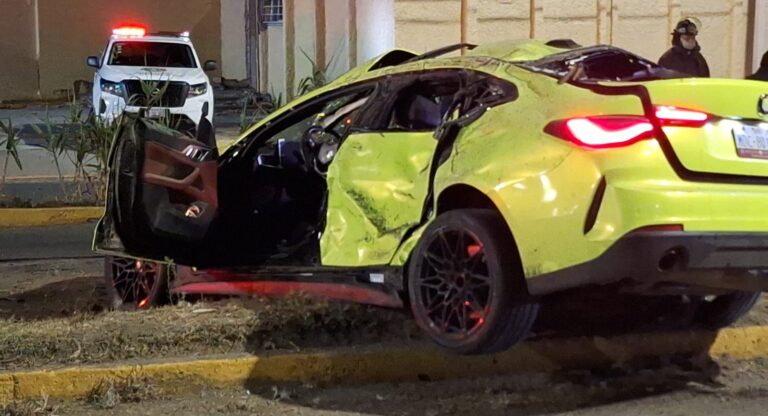 Muere al chocar en la carretera federal Puebla- Tlaxcala, conducía con exceso de velocidad