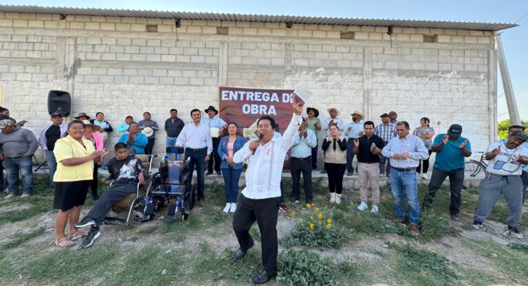 Entrega de rehabilitación de drenaje en San Antonio La Portilla