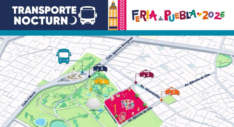 Transporte ordenado y seguro para la Feria de Puebla 2026