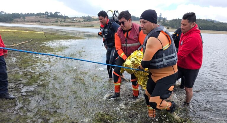 Con operativo coordinado, autoridades estatales encuentran a persona extraviada en laguna de Chignahuapan