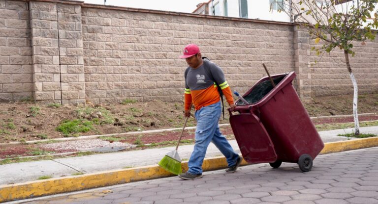 Garantiza Gobierno de San Pedro Cholula servicios de limpia en días festivos