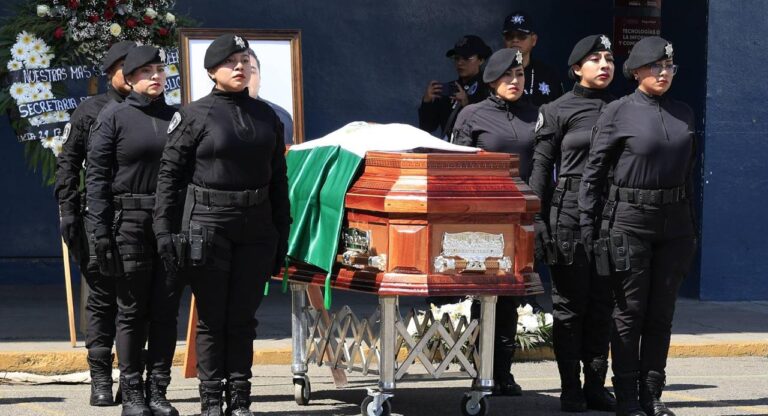 Con honor y respeto, despide SSP a policía fallecido en cumplimiento del deber