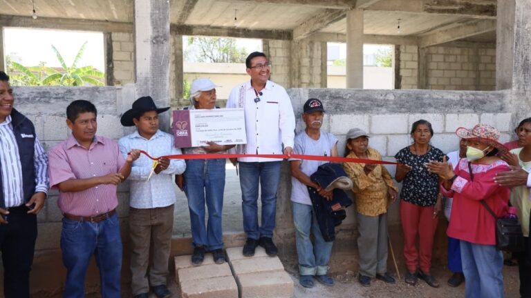 Pável Gaspar encabeza jornada de inauguración de Obras Comunitarias en la Mixteca poblana
