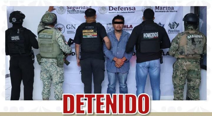 Detiene FGE a presunto participante del multihomicidio registrado en Tehuitzingo
