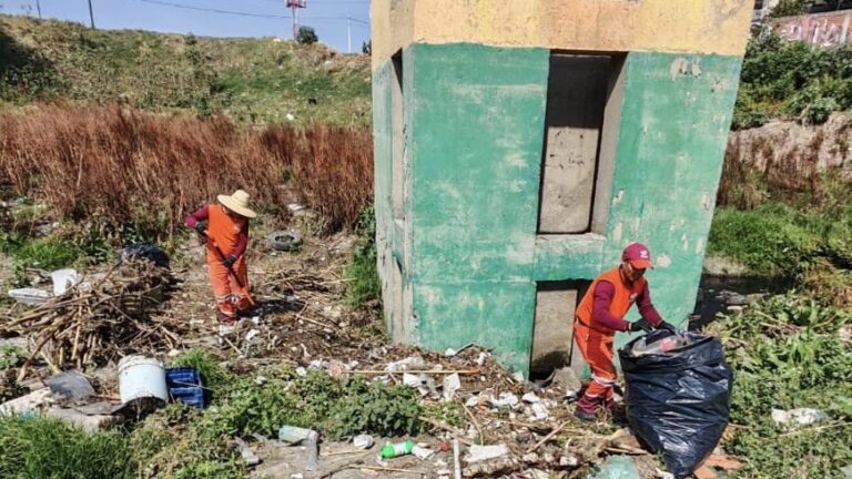Refuerza Gobierno de Pepe Chedraui limpieza en el Vaso Regulador Santuario ante temporada de lluvias