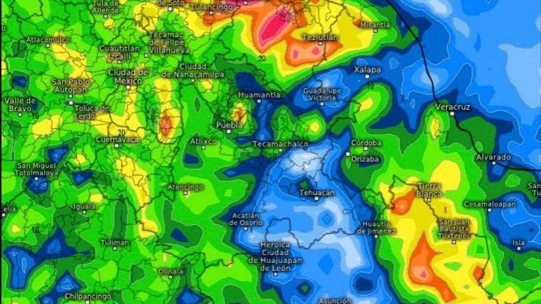 Alerta Protección Civil por lluvias por Frente Frío no. 50