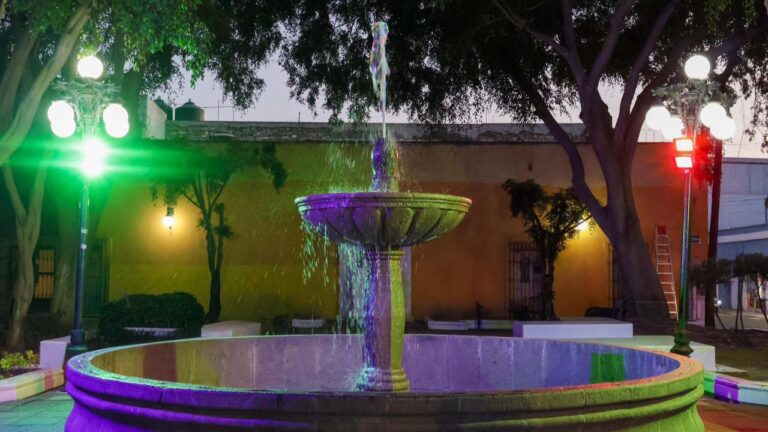 Inaugura Gobierno de Pepe Chedraui mantenimiento integral de fuente del parque Luis Donaldo Colosio Murrieta