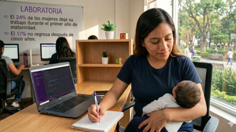 Por trabajos humanos que permitan maternar:24% de las mujeres deja su trabajo durante el primer año de maternidad
