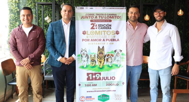Invita Gobierno de Pepe Chedraui a la segunda edición de la Carrera “Lomitos Imparables Por Amor a Puebla”