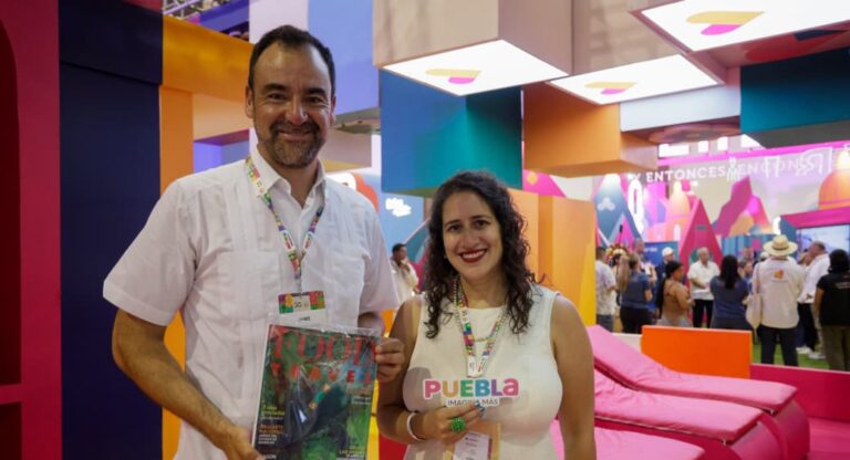 Proyecta gobierno de Pepe Chedraui a la ciudad de Puebla en el Tianguis Turístico México 2026