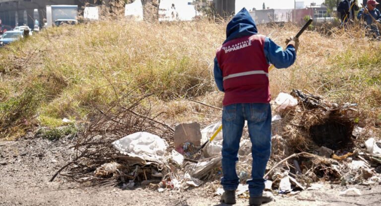 Refuerza Gobierno de Pepe Chedraui mantenimiento en bajo puentes de la capital