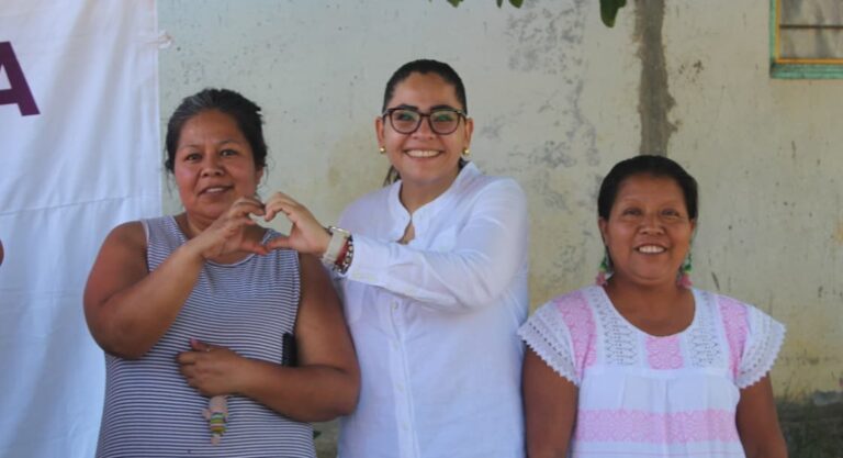 Junto al pueblo, Guadalupe Vargas impulsa obras que transforman comunidades de Xicotepec