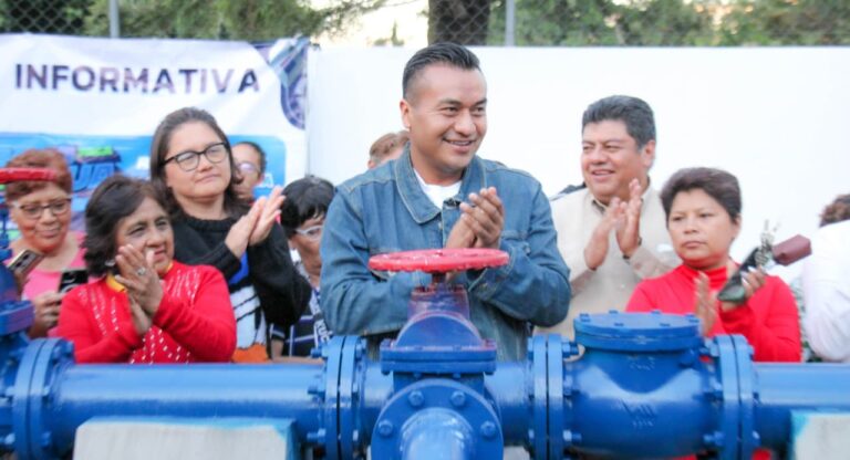 Roberto Solís cumple su palabra y rehabilita el pozo No. 2 para garantizar el abasto de agua en fraccionamientos de Huejotzingo
