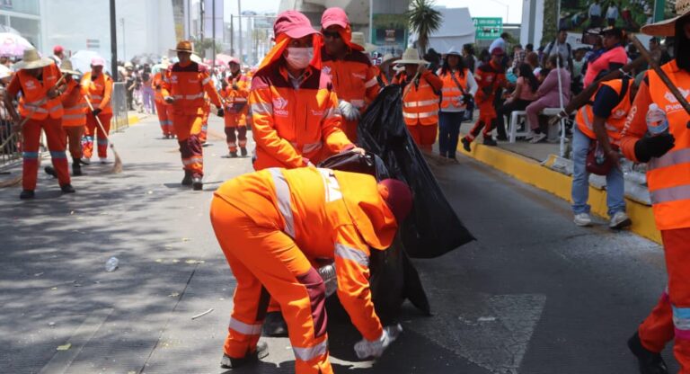 Gobierno de Pepe Chedraui garantiza limpieza en desfile del 5 de mayo