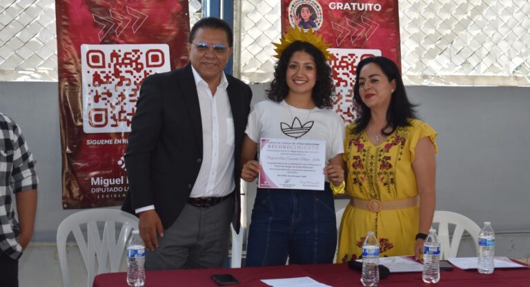 Promueve el diputado Miguel Márquez inclusión y oportunidades de desarrollo para habitantes de Huauchinango