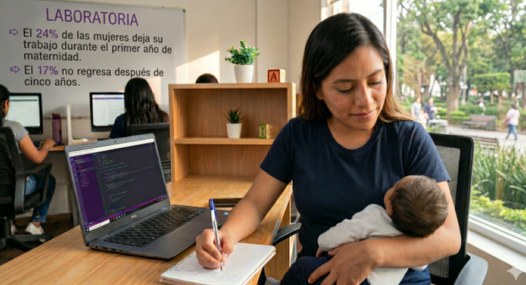 Por trabajos humanos que permitan maternar: 24% de las mujeres deja su trabajo durante el primer año de maternidad