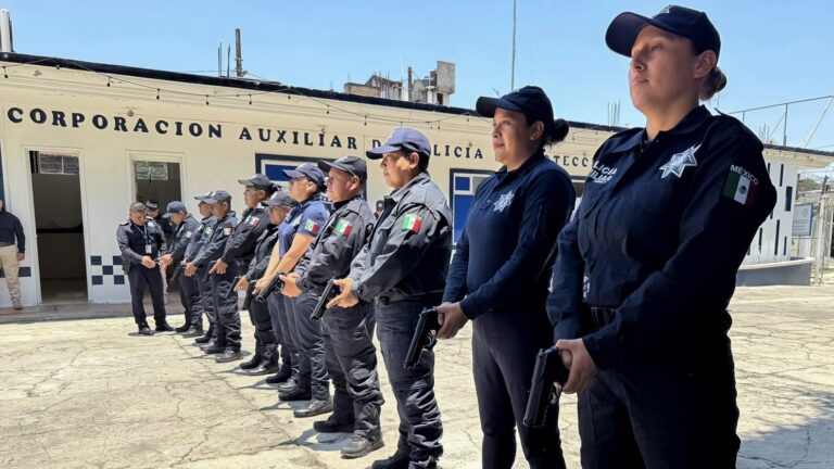 Policía Auxiliar impulsa formación táctica y atención ciudadana a personal operativo foráneo