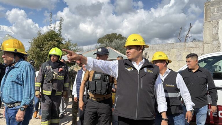Supervisa gobernador Armenta Mier zona de emergencia en Tepeaca