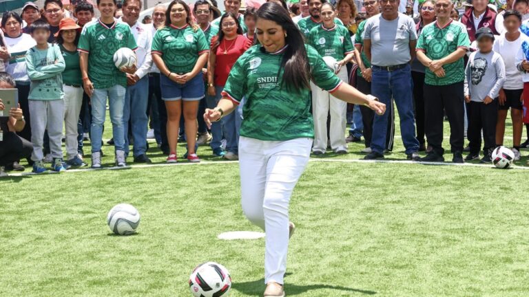 Tonantzin Fernández reafirma su compromiso con la niñez y la juventud al inaugurar el Mundialito Social 2026