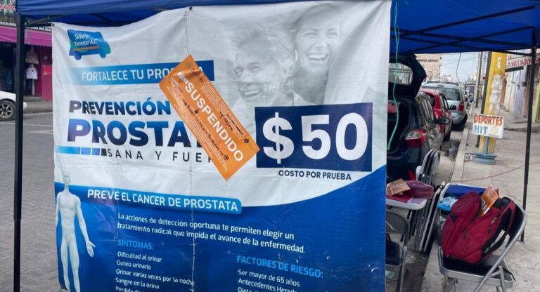 Suspende DPRIS módulo médico irregular en vía pública en Tepeaca