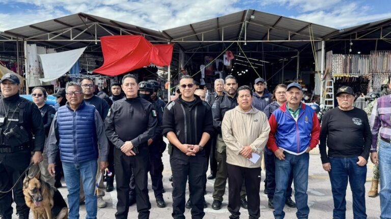 Implementa Mateo Hernández “Operativo Fénix Por Tu Seguridad” en la Plaza Sabatina de La Asunción