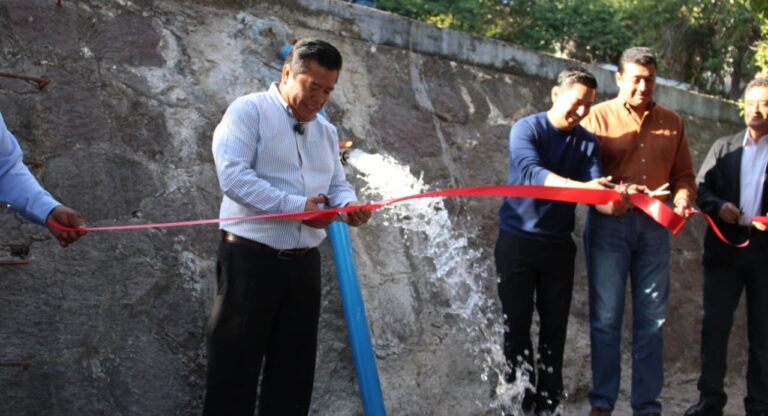 Entregan nueva línea de conducción de agua potable El Salado-El Nacimiento