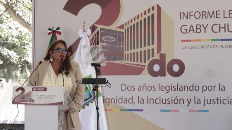 Trabajo para promover la inclusión social, destaca la diputada Gabriela Chumacero en su Segundo Informe de Actividades 
